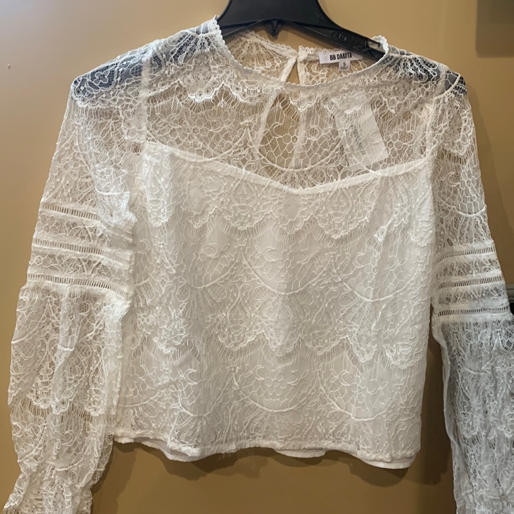 White lace top